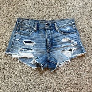 Acid washed shorts